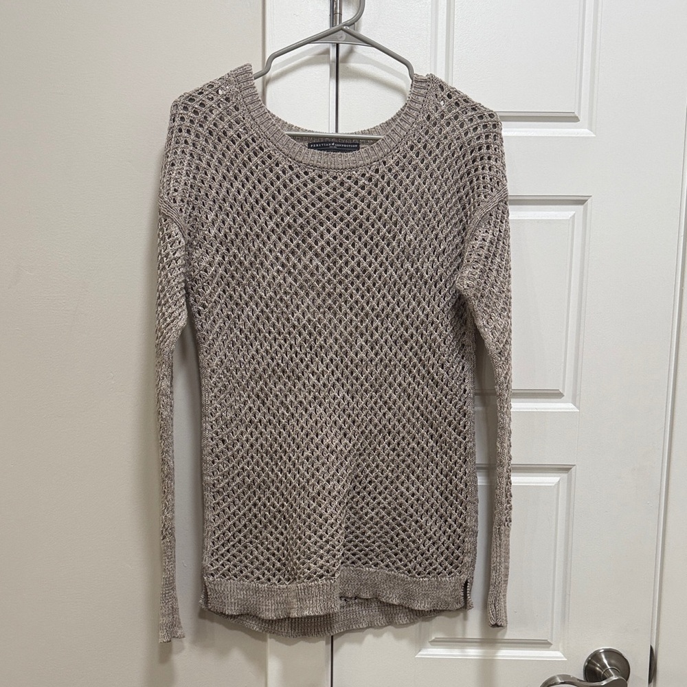 Peruvian Connection Mesh Sweater
